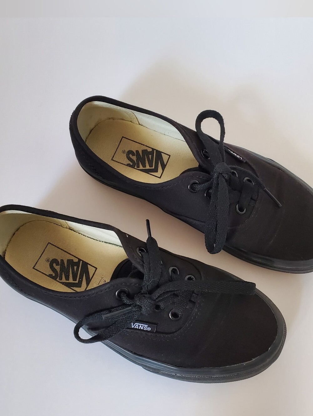 Vans Unisex Black Canvas Sneakers